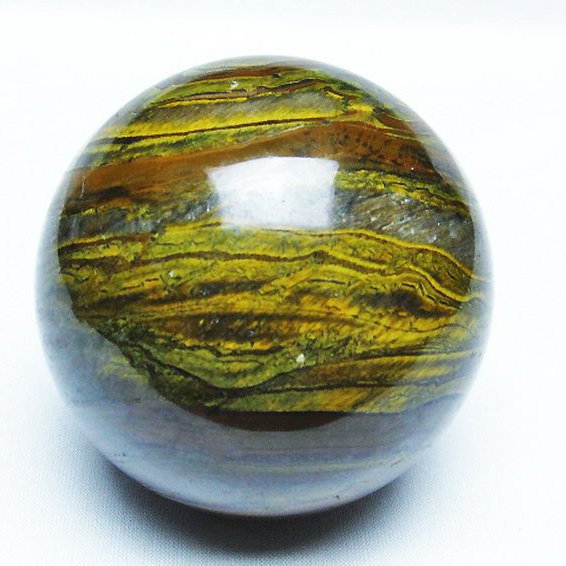 アイアンタイガーアイ 丸玉  78mm [T671-5961]