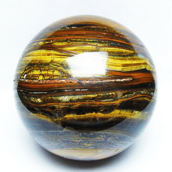 6.7Kg アイアンタイガーアイ 丸玉 165mm [T671-5997]