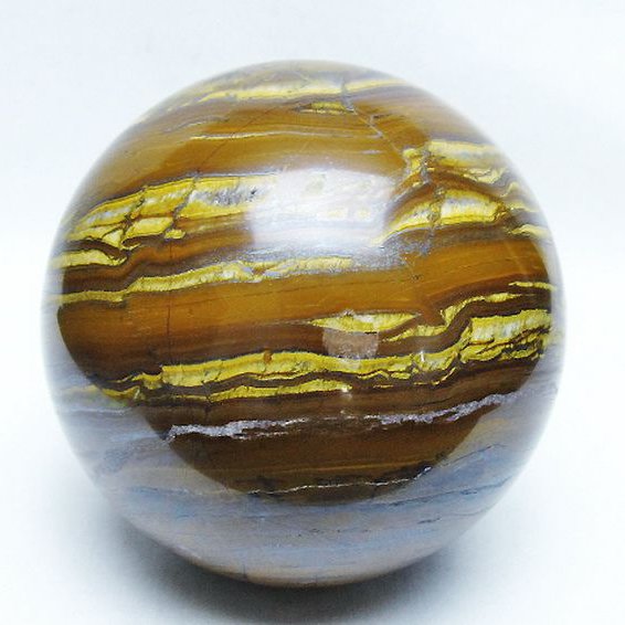 1.9Kg アイアンタイガーアイ 丸玉 110mm [t671-6370]