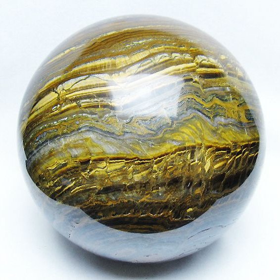 タイガーアイ丸玉87ミリ 8.6Kg アイアンタイガーアイ 丸玉 180mm [t671-6380]