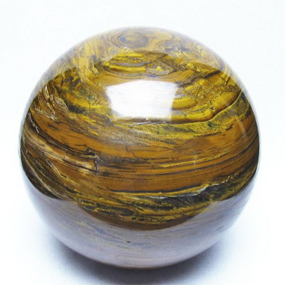 3.9Kg アイアンタイガーアイ 丸玉 140mm [t671-6591]