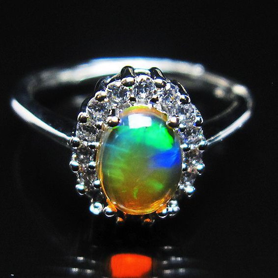 プレシャスオパール 指輪 (9号)[T674-2975]