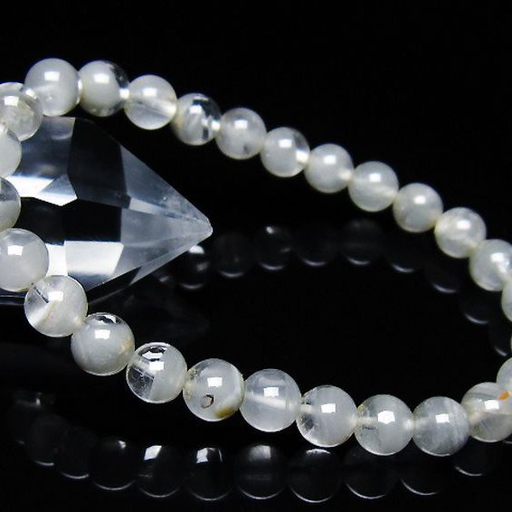 ガーデン水晶ファントム ブレスレット 7mm [T676-1844]