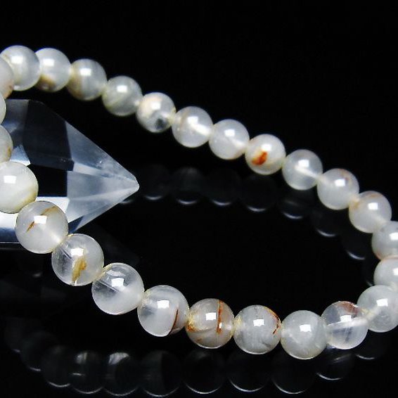 ガーデン水晶ファントム ブレスレット 7mm [t676-1897]