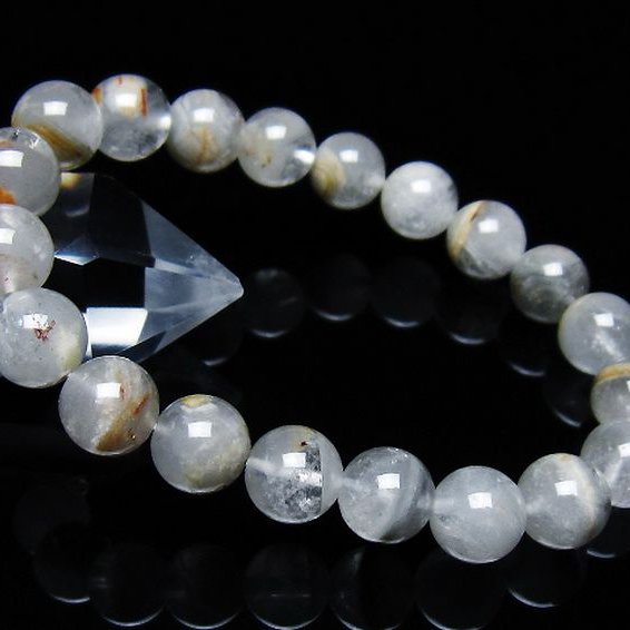 ガーデン水晶ファントム ブレスレット 10mm [T676-1923]