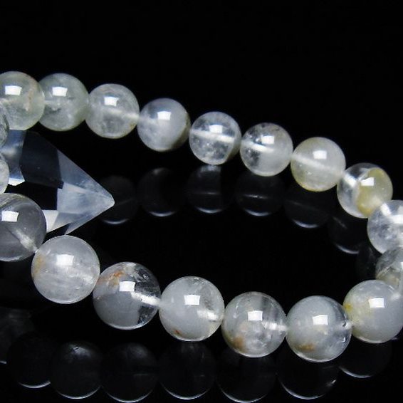 ガーデン水晶ファントム ブレスレット 11mm [T676-1938]