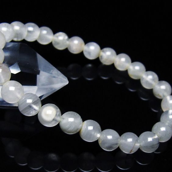 ガーデン水晶ファントム ブレスレット 7mm [T676-1948]