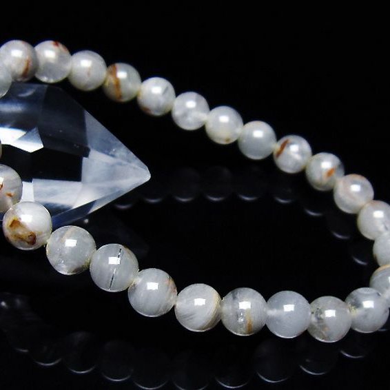 ガーデン水晶ファントム ブレスレット 7mm [t676-1956]