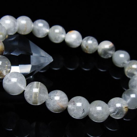 ガーデン水晶ファントム ブレスレット 10mm [T676-1972]