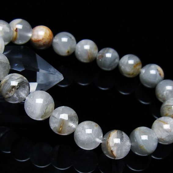 ガーデン水晶ファントム ブレスレット 11mm [t676-1973]