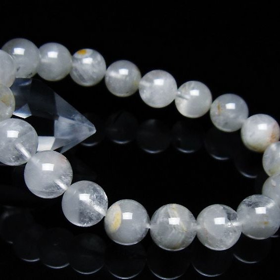 ガーデン水晶ファントム ブレスレット 11mm [t676-1975]