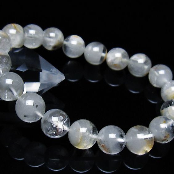 ガーデン水晶ファントム ブレスレット 11mm [T676-1976]