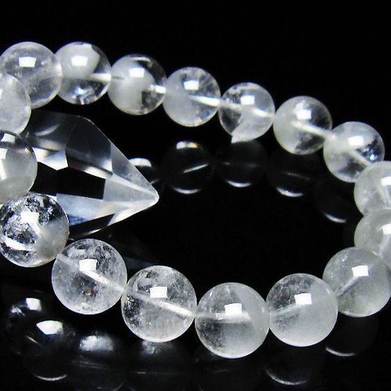 ガーデン水晶ファントム ブレスレット 12mm [t676-2062]