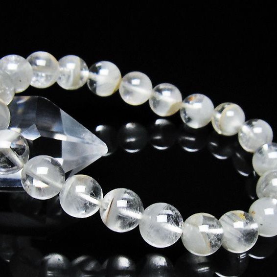 ガーデン水晶ファントム ブレスレット 9mm [t676-2181]