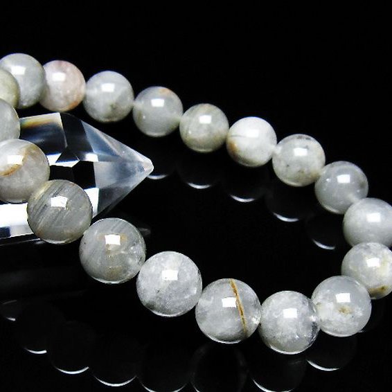 ガーデン水晶ファントム ブレスレット 11mm [t676-2208]