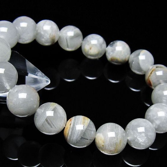 ガーデン水晶ファントム ブレスレット 12mm [t676-2225]