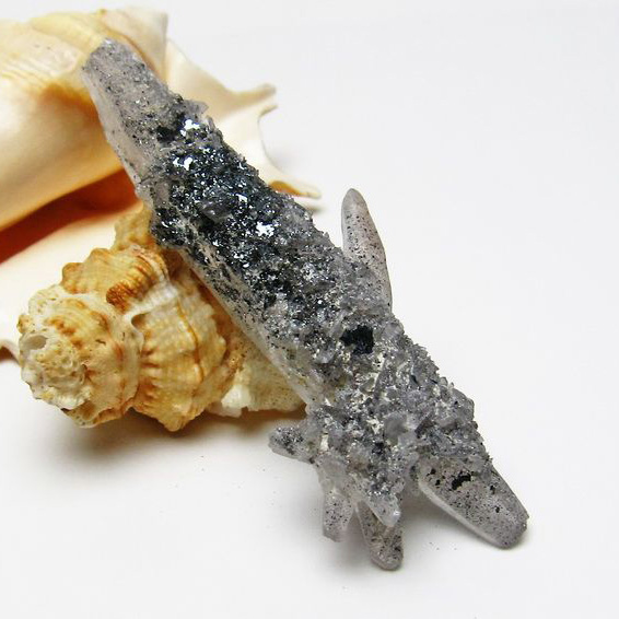 スティブナイトインクォーツ レーザークリスタル アメリカ産 [T679-1287]