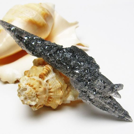 スティブナイトインクォーツ レーザークリスタル アメリカ産 [T679-1315]