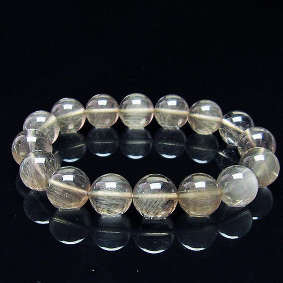 キャッツアイプラチナルチル ブレスレット 13mm [T684-3152]