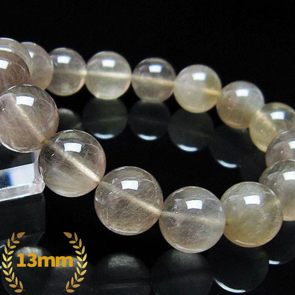 キャッツアイプラチナルチル ブレスレット 13mm [T684-3154]