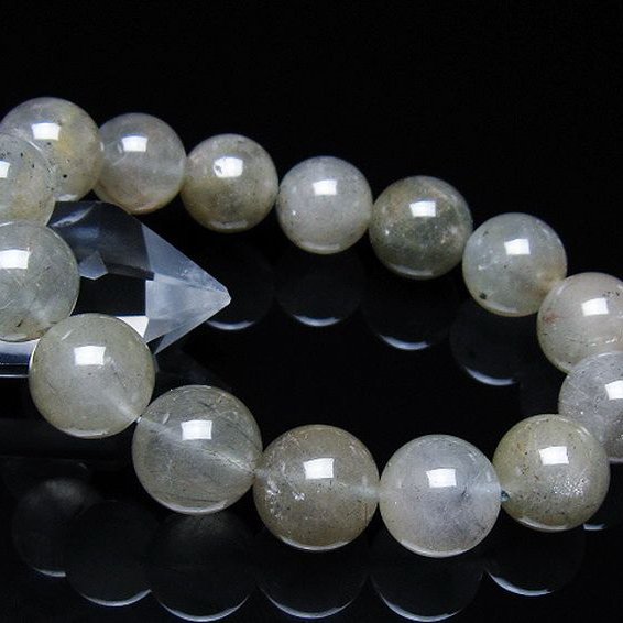 プラチナルチル（14mm・ブラジル産）ブレスレット キャッツアイプラチナルチル ブレスレット 14mm [t684-3517]