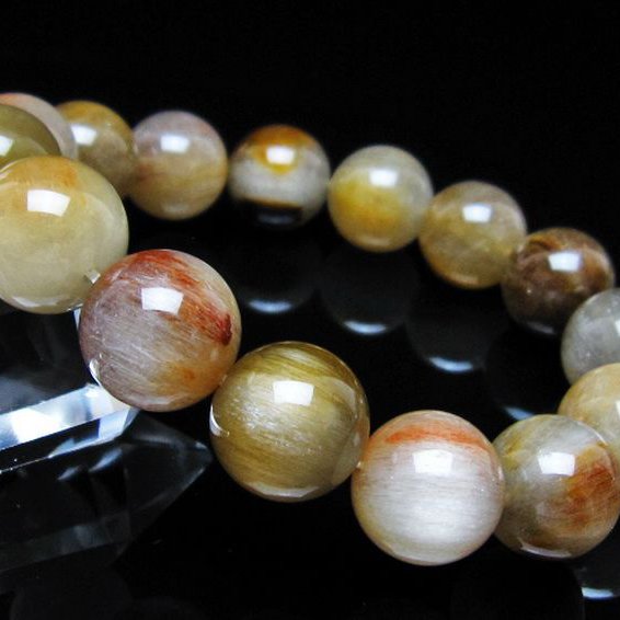 キャッツアイプラチナルチル ブレスレット 15mm [t684-3596]