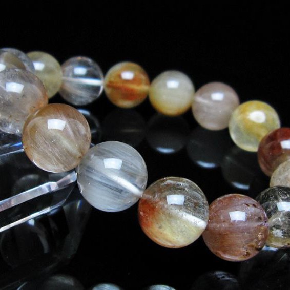 キャッツアイプラチナルチル ブレスレット 13mm [t684-3625]