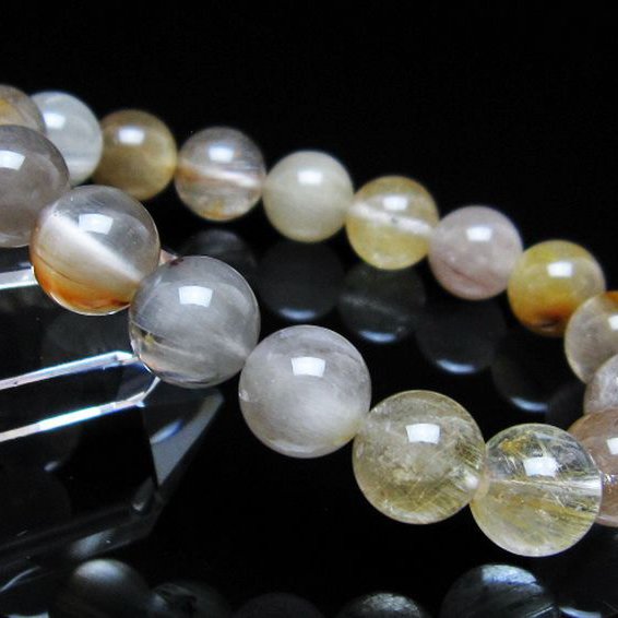 キャッツアイプラチナルチル ブレスレット 11mm [t684-3638]