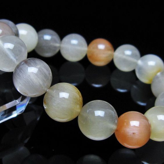 キャッツアイプラチナルチル ブレスレット 13mm [t684-3650]