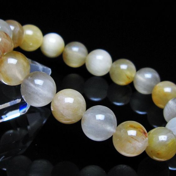 キャッツアイプラチナルチル ブレスレット 11mm [t684-3654]