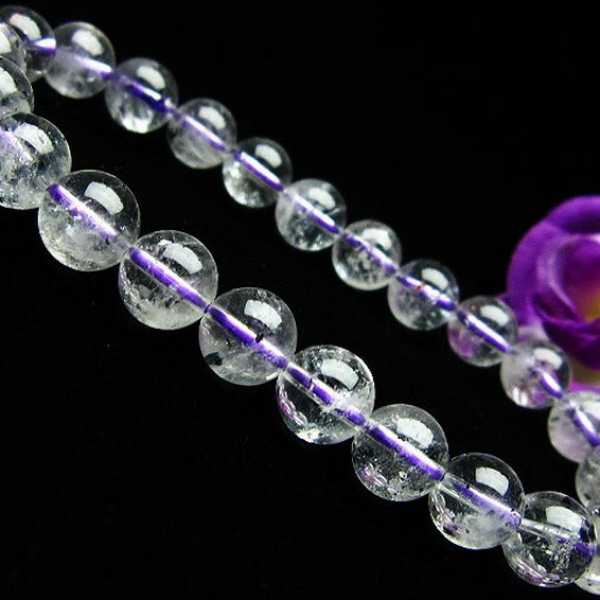 ブ ルーストロベリークォーツ水晶 ブレスレット 8mm [T687-246]