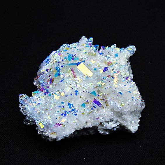 レインボーオーラ水晶クラスター[T693-4796]
