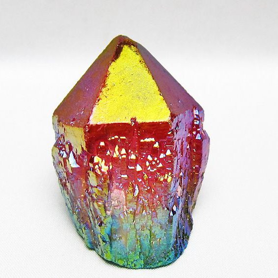 オーラ水晶 オーラクリスタル カテドラルライブラリー  原石(レインボー)[T693-5063]
