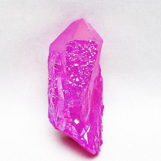 オーラ水晶 オーラクリスタル カテドラルライブラリー  原石 (ローズ)[T693-5139]