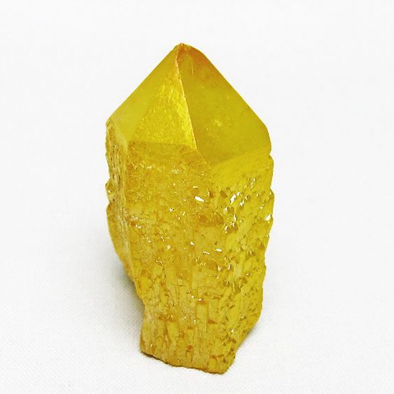 オーラ水晶 オーラクリスタル カテドラルライブラリー  原石 (イエロー)[T693-5217]