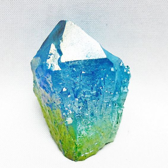 オーラ水晶 オーラクリスタル カテドラルライブラリー  原石 (グリーン)[T693-5305]