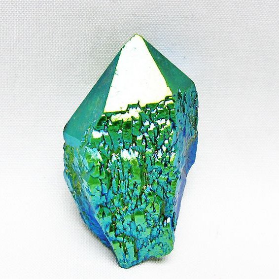 オーラ水晶 オーラクリスタル カテドラルライブラリー  原石 (グリーン)[T693-5312]
