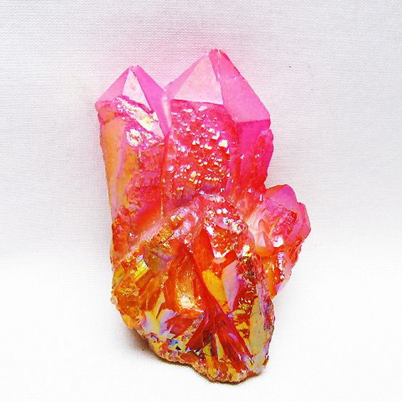 オーラ水晶 オーラクリスタル クラスター (ローズ) [t693-5588]