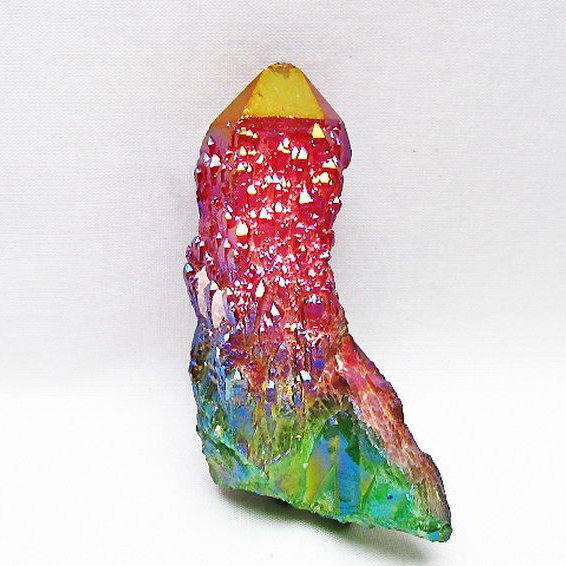 オーラ水晶 オーラクリスタル カテドラルライブラリー 原石(レインボー) [t693-5718]