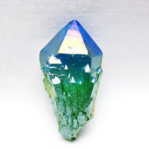 オーラ水晶 オーラクリスタル カテドラルライブラリー 原石 (グリーン) [t693-5794]