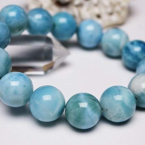 ラリマー ブレスレット 15mm [T7-18104]