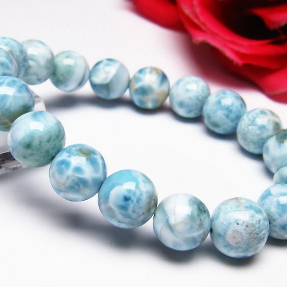 ラリマー ブレスレット 12mm [t7-20853]