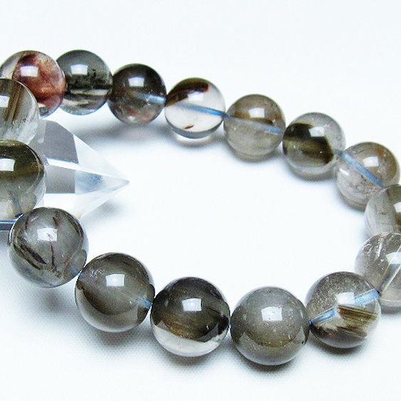ルチルブレス トルマリンルチル ブレスレット 14mm [t702-6672]