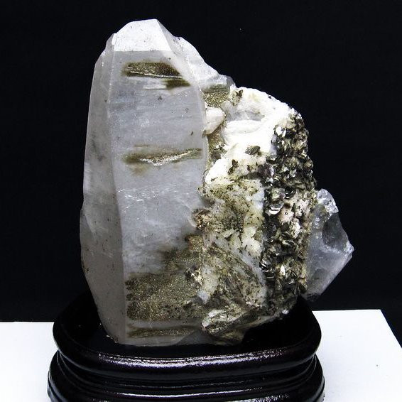 1Kg 雲母入り ヒマラヤ水晶 原石[T704-1046]