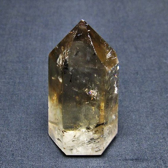 虹入り ライトニング水晶ガーデンクォーツ（庭園水晶） 六角柱[T705-7300]