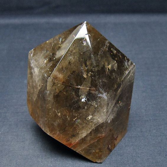 ライトニング水晶 六角柱[T705-7588]