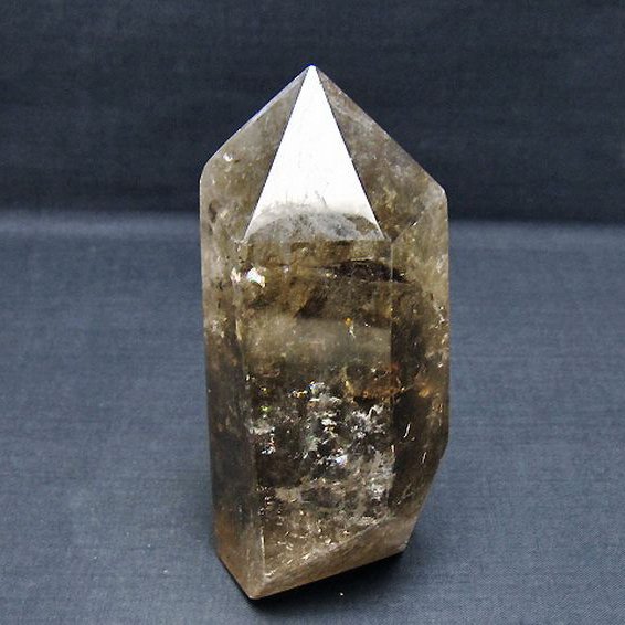 ライトニング水晶 六角柱 [t705-7678]