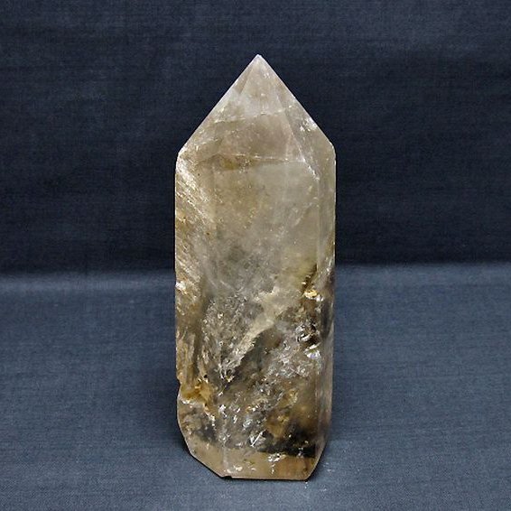 ライトニング水晶 六角柱[T705-7689]