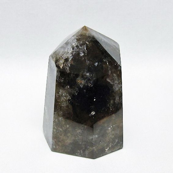 虹入り ライトニング水晶ガーデン水晶 六角柱[T705-7723]