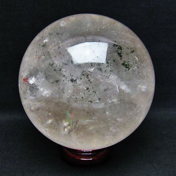 3Kg ガーデン水晶 丸玉 130mm [t718-2498]